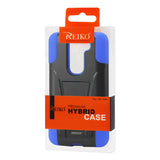 REIKO LG G2 MINI HYBRID HEAVY DUTY CASE WITH KICKSTAND IN NAVY BLACK