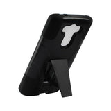 REIKO LG G3 MINI HYBRID HEAVY DUTY CASE WITH KICKSTAND IN BLACK