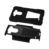 REIKO LG G3 MINI HYBRID HEAVY DUTY CASE WITH KICKSTAND IN BLACK