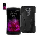 REIKO LG G FLEX 2 HYBRID HEAVY DUTY CASE WITH KICKSTAND IN BLACK