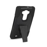 REIKO LG G FLEX 2 HYBRID HEAVY DUTY CASE WITH KICKSTAND IN BLACK