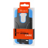 REIKO LG G FLEX HYBRID HEAVY DUTY CASE WITH KICKSTAND IN NAVY BLACK