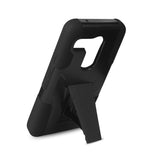 REIKO LG NEXUS 5X HYBRID HEAVY DUTY CASE WITH KICKSTAND IN BLACK