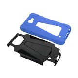 REIKO LG SPREE HYBRID HEAVY DUTY CASE WITH KICKSTAND IN NAVY BLACK