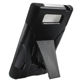 REIKO LG SPLENDOR HYBRID HEAVY DUTY CASE WITH KICKSTAND IN BLACK