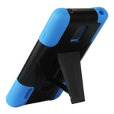 REIKO LG OPTIMUS F7 HYBRID HEAVY DUTY CASE WITH KICKSTAND IN NAVY BLACK