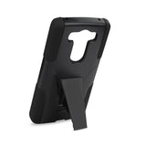 REIKO LG V10 HYBRID HEAVY DUTY CASE WITH KICKSTAND IN BLACK