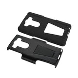 REIKO LG V10 HYBRID HEAVY DUTY CASE WITH KICKSTAND IN BLACK