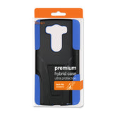 REIKO LG V10 HYBRID HEAVY DUTY CASE WITH KICKSTAND IN NAVY BLACK