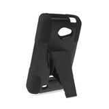 REIKO LG LANCET HYBRID HEAVY DUTY CASE WITH KICKSTAND IN BLACK