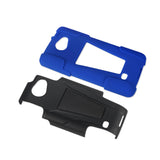 REIKO LG LANCET HYBRID HEAVY DUTY CASE WITH KICKSTAND IN NAVY BLACK