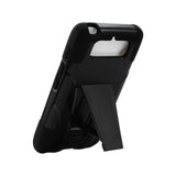 REIKO MOTOROLA DROID MINI HYBRID HEAVY DUTY CASE WITH KICKSTAND IN BLACK