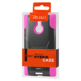 REIKO NOKIA LUMIA 1520 HYBRID HEAVY DUTY CASE WITH KICKSTAND IN HOT PINK BLACK