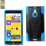 REIKO NOKIA LUMIA 1520 HYBRID HEAVY DUTY CASE WITH KICKSTAND IN NAVY BLACK