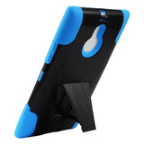 REIKO NOKIA LUMIA 1520 HYBRID HEAVY DUTY CASE WITH KICKSTAND IN NAVY BLACK
