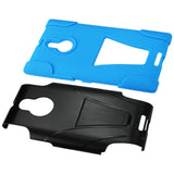 REIKO NOKIA LUMIA 1520 HYBRID HEAVY DUTY CASE WITH KICKSTAND IN NAVY BLACK