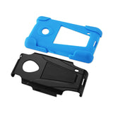 REIKO NOKIA LUMIA 521 HYBRID HEAVY DUTY CASE WITH KICKSTAND IN NAVY BLACK