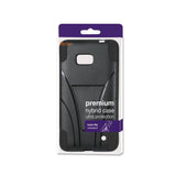 REIKO NOKIA LUMIA 640 HYBRID HEAVY DUTY CASE WITH KICKSTAND IN BLACK