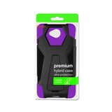 REIKO MICROSOFT LUMIA 650 HYBRID HEAVY DUTY CASE WITH KICKSTAND IN PURPLE BLACK