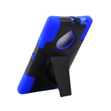 REIKO NOKIA LUMIA 830 HYBRID HEAVY DUTY CASE WITH KICKSTAND IN NAVY BLACK