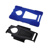 REIKO NOKIA LUMIA 830 HYBRID HEAVY DUTY CASE WITH KICKSTAND IN NAVY BLACK