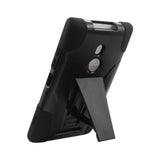 REIKO NOKIA LUMIA 925 HYBRID HEAVY DUTY CASE WITH KICKSTAND IN BLACK