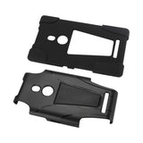 REIKO NOKIA LUMIA 925 HYBRID HEAVY DUTY CASE WITH KICKSTAND IN BLACK