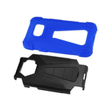 REIKO SAMSUNG GALAXY S7 ACTIVE HYBRID HEAVY DUTY CASE WITH KICKSTAND IN NAVY BLACK