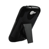 REIKO SAMSUNG GALAXY EXPRESS HYBRID HEAVY DUTY CASE WITH KICKSTAND IN BLACK