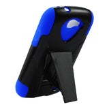 REIKO SAMSUNG GALAXY EXPRESS HYBRID HEAVY DUTY CASE WITH KICKSTAND IN NAVY BLACK
