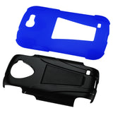 REIKO SAMSUNG GALAXY EXPRESS HYBRID HEAVY DUTY CASE WITH KICKSTAND IN NAVY BLACK