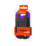 REIKO SAMSUNG GALAXY EXPRESS HYBRID HEAVY DUTY CASE WITH KICKSTAND IN PURPLE BLACK
