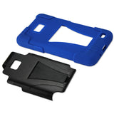 REIKO SAMSUNG GALAXY S2 HYBRID HEAVY DUTY CASE WITH KICKSTAND IN NAVY BLACK