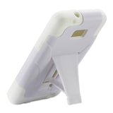 REIKO SAMSUNG GALAXY S2 HYBRID HEAVY DUTY CASE WITH KICKSTAND IN WHITE