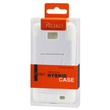 REIKO SAMSUNG GALAXY S2 HYBRID HEAVY DUTY CASE WITH KICKSTAND IN WHITE