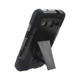 REIKO SAMSUNG ATIV S NEO HYBRID HEAVY DUTY CASE WITH KICKSTAND IN BLACK
