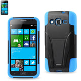 REIKO SAMSUNG ATIV S NEO HYBRID HEAVY DUTY CASE WITH KICKSTAND IN NAVY BLACK