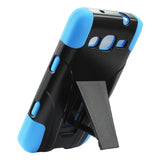 REIKO SAMSUNG ATIV S NEO HYBRID HEAVY DUTY CASE WITH KICKSTAND IN NAVY BLACK