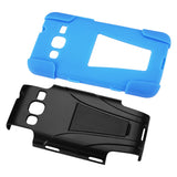 REIKO SAMSUNG ATIV S NEO HYBRID HEAVY DUTY CASE WITH KICKSTAND IN NAVY BLACK