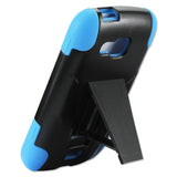 REIKO SAMSUNG ATIV ODYSSEY HYBRID HEAVY DUTY CASE WITH KICKSTAND IN BLUE