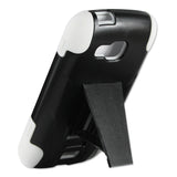 REIKO SAMSUNG ATIV ODYSSEY HYBRID HEAVY DUTY CASE WITH KICKSTAND IN BLACK WHITE
