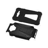 REIKO SAMSUNG GALAXY J7 (2016) HYBRID HEAVY DUTY CASE WITH KICKSTAND IN BLACK