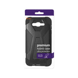 REIKO SAMSUNG GALAXY J7 (2016) HYBRID HEAVY DUTY CASE WITH KICKSTAND IN BLACK