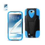 REIKO SAMSUNG GALAXY NOTE 2 HYBRID HEAVY DUTY CASE WITH KICKSTAND IN BLACK NAVY