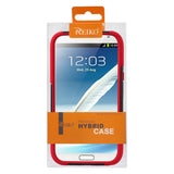 REIKO SAMSUNG GALAXY NOTE 2 HYBRID HEAVY DUTY CASE WITH KICKSTAND IN BLACK RED