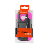 REIKO SAMSUNG GALAXY CENTURA HYBRID HEAVY DUTY CASE WITH KICKSTAND IN HOT PINK BLACK