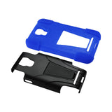 REIKO SAMSUNG ATIV SE HYBRID HEAVY DUTY CASE WITH KICKSTAND IN NAVY BLACK