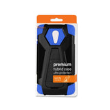 REIKO ZTE N817 HYBRID HEAVY DUTY CASE WITH KICKSTAND IN NAVY BLACK