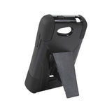 REIKO ZTE SPEED HYBRID HEAVY DUTY CASE WITH KICKSTAND IN BLACK