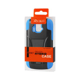REIKO ZTE SONATA 4G HYBRID HEAVY DUTY CASE WITH KICKSTAND IN NAVY BLACK